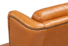 Bradford Brown Leather Recliner - Ornate Home