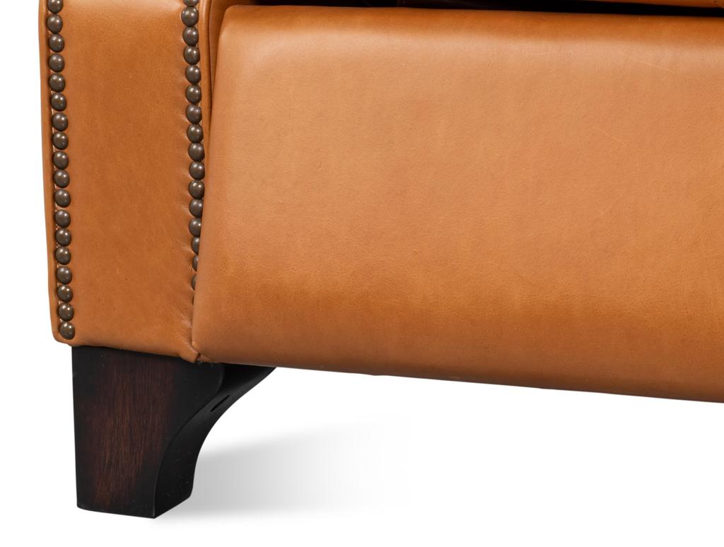 Bradford Brown Leather Recliner - Ornate Home