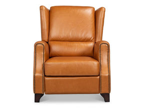 Bradford Brown Leather Recliner - Ornate Home