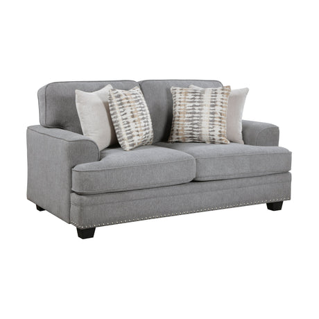 Bradford Gray Loveseat - Ornate Home