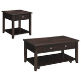 Bradford Walnut 2-piece Lift Top Coffee and End Table Set - Ornate Home