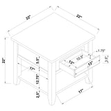 Bradford Walnut 3-piece Lift Top Coffee and End Table Set - Ornate Home