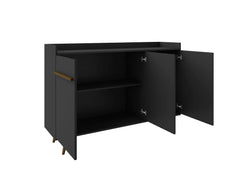 Bradley 53.54 Buffet Stand in Black - Ornate Home