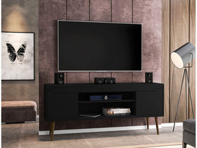 Bradley 62.99 TV Stand in Black - Ornate Home