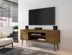 Bradley 62.99 TV Stand in Rustic Brown - Ornate Home