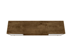 Bradley 62.99 TV Stand in Rustic Brown and White - Ornate Home