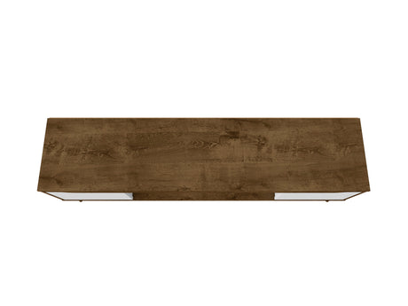 Bradley 62.99 TV Stand in Rustic Brown and White - Ornate Home