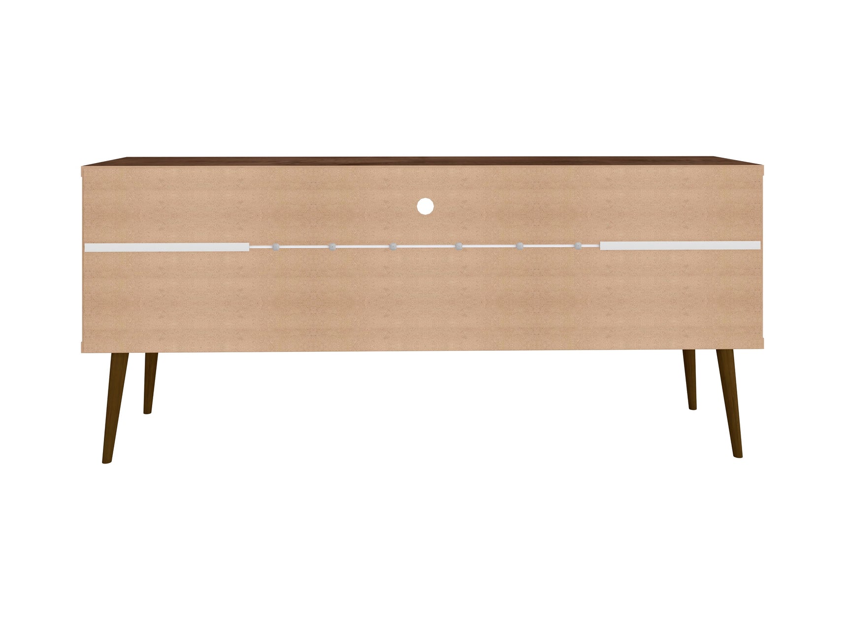 Bradley 62.99 TV Stand in Rustic Brown and White - Ornate Home