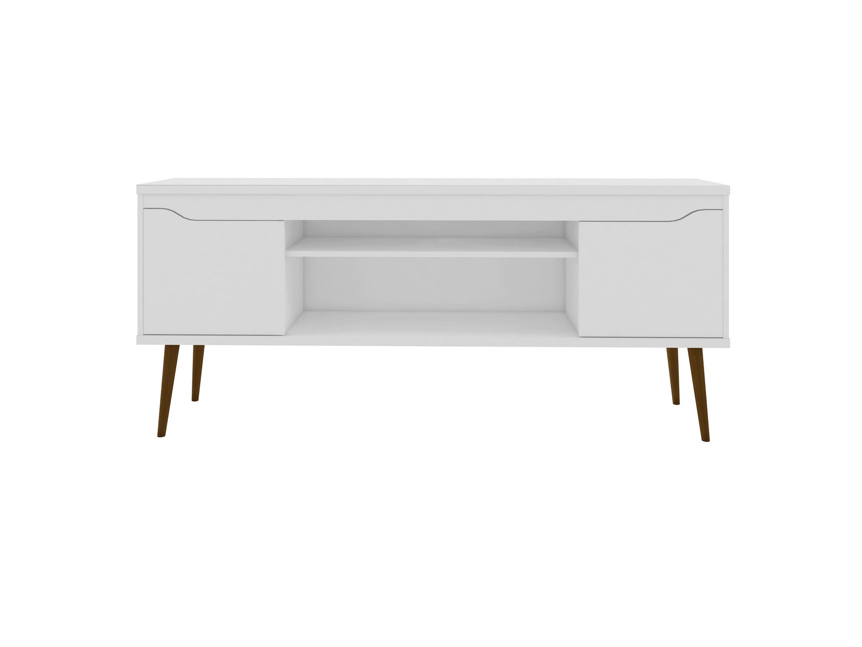Bradley 62.99 TV Stand in White - Ornate Home