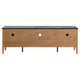 Bradley Grey/Natural 63-inch 2-Door SmartTop TV Stand - Ornate Home