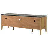 Bradley Grey/Natural 63-inch 2-Door SmartTop TV Stand - Ornate Home