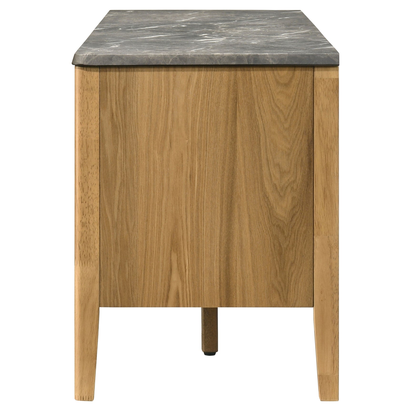 Bradley Grey/Natural 63-inch 2-Door SmartTop TV Stand - Ornate Home