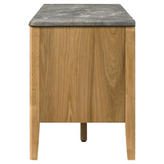 Bradley Grey/Natural 63-inch 2-Door SmartTop TV Stand - Ornate Home