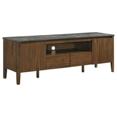 Bradley Smokey Grey/Brown 63-inch 2-Door SmartTop TV Stand - Ornate Home