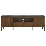 Bradley Smokey Grey/Brown 63-inch 2-Door SmartTop TV Stand - Ornate Home