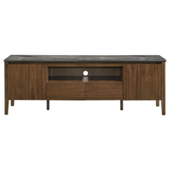 Bradley Smokey Grey/Brown 63-inch 2-Door SmartTop TV Stand - Ornate Home