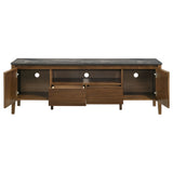 Bradley Smokey Grey/Brown 63-inch 2-Door SmartTop TV Stand - Ornate Home