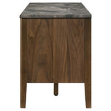 Bradley Smokey Grey/Brown 63-inch 2-Door SmartTop TV Stand - Ornate Home
