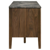 Bradley Smokey Grey/Brown 63-inch 2-Door SmartTop TV Stand - Ornate Home