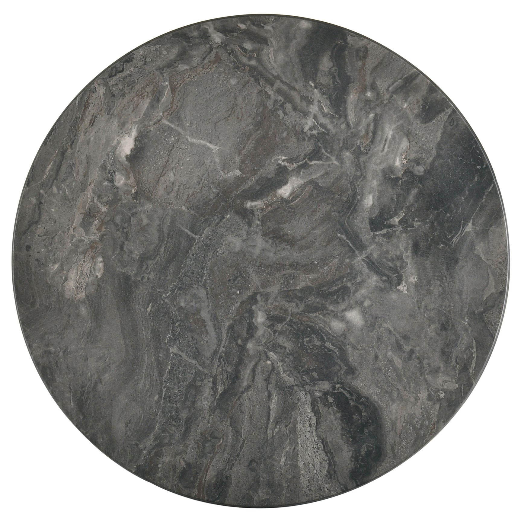Bradley Smokey Grey/Brown Round SmartTop End Side Table - Ornate Home