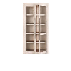Bradley Whitewash Tall Cabinet - Ornate Home