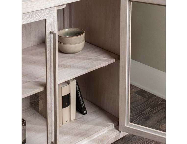 Bradley Whitewashed Cabinet - Ornate Home