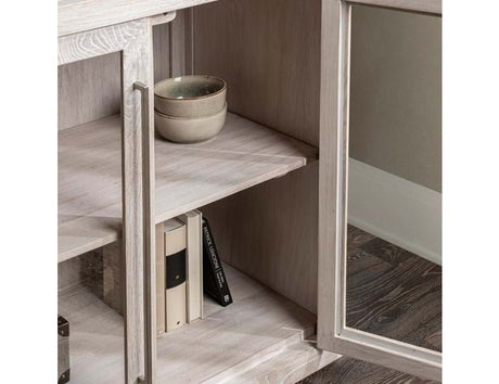 Bradley Whitewashed Cabinet - Ornate Home