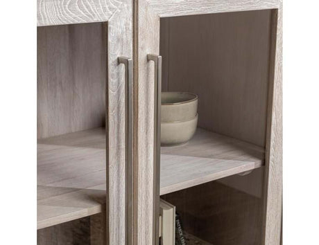 Bradley Whitewashed Cabinet - Ornate Home