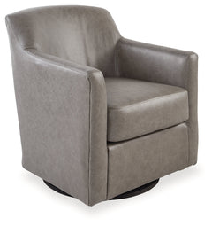 Bradney Fossil Swivel Accent Chair - Ornate Home