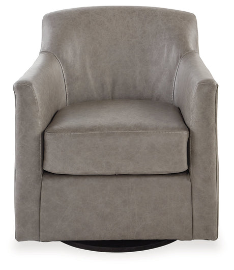 Bradney Fossil Swivel Accent Chair - Ornate Home