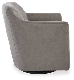 Bradney Fossil Swivel Accent Chair - Ornate Home