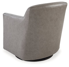 Bradney Fossil Swivel Accent Chair - Ornate Home