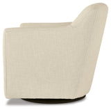 Bradney Linen Swivel Accent Chair (Online Special Price) - Ornate Home