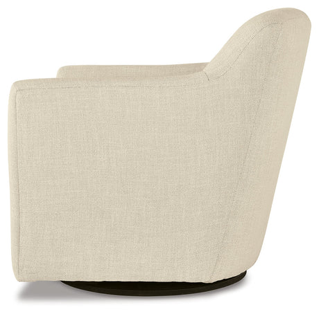 Bradney Linen Swivel Accent Chair - Ornate Home