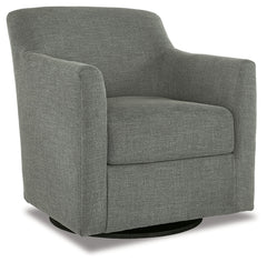 Bradney Smoke Swivel Accent Chair - Ornate Home