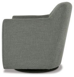 Bradney Smoke Swivel Accent Chair - Ornate Home