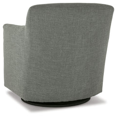Bradney Smoke Swivel Accent Chair - Ornate Home