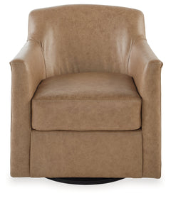 Bradney Tumbleweed Swivel Accent Chair - Ornate Home