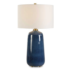 Brae Blue Glaze Table Lamp - Ornate Home