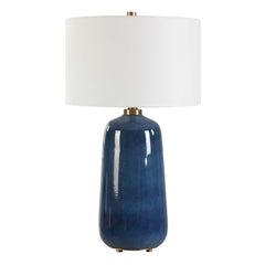 Brae Blue Glaze Table Lamp - Ornate Home