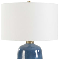 Brae Blue Glaze Table Lamp - Ornate Home