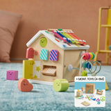 Brain & Hands Playset — Montessori Box (4–6 Months) + Activity Cube - Ornate Home