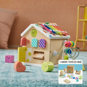 Brain & Hands Playset — Montessori Box (4–6 Months) + Activity Cube - Ornate Home