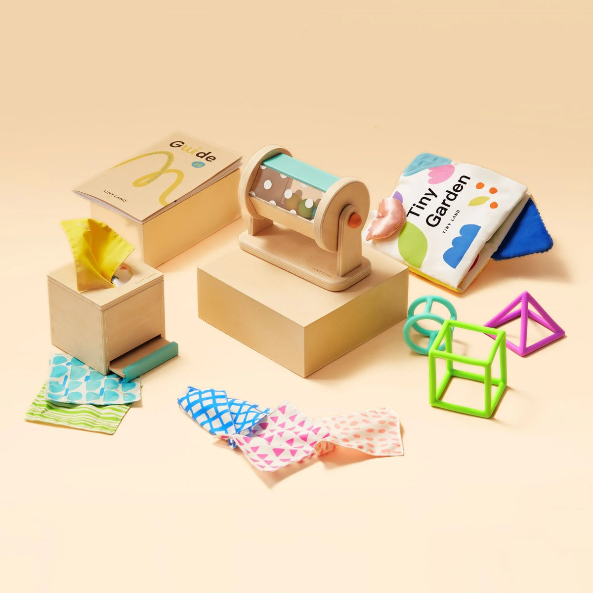 Brain & Hands Playset — Montessori Box (4–6 Months) + Activity Cube - Ornate Home