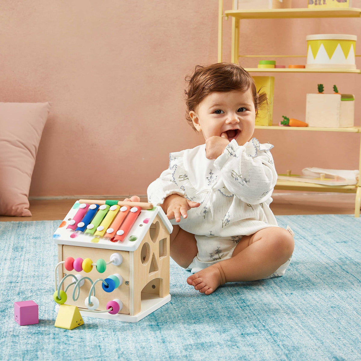 Brain & Hands Playset — Montessori Box (4–6 Months) + Activity Cube - Ornate Home