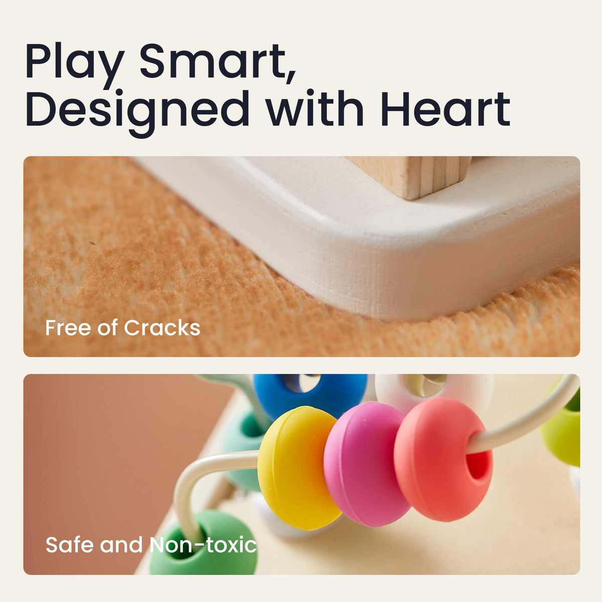Brain & Hands Playset — Montessori Box (4–6 Months) + Activity Cube - Ornate Home