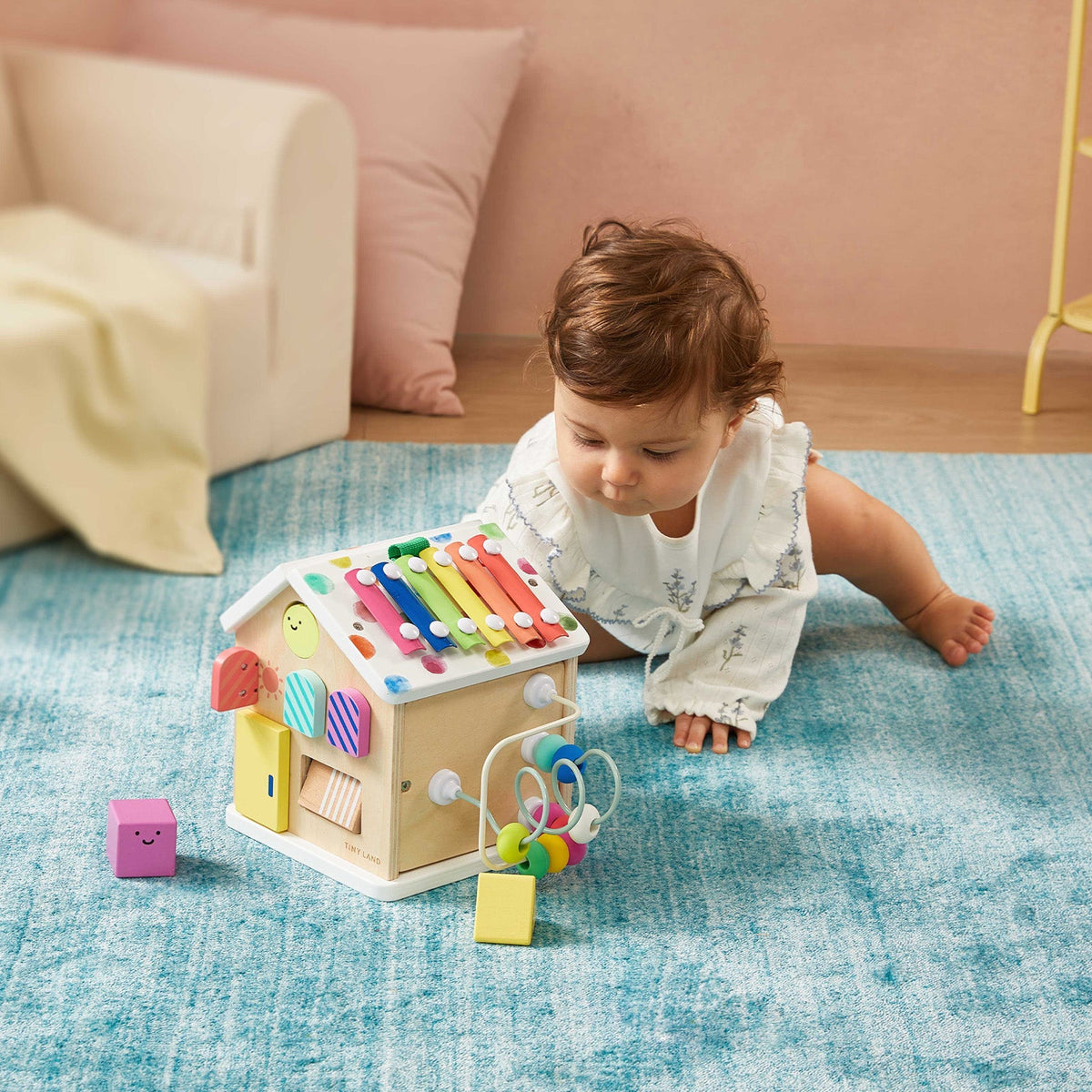 Brain & Hands Playset — Montessori Box (4–6 Months) + Activity Cube - Ornate Home