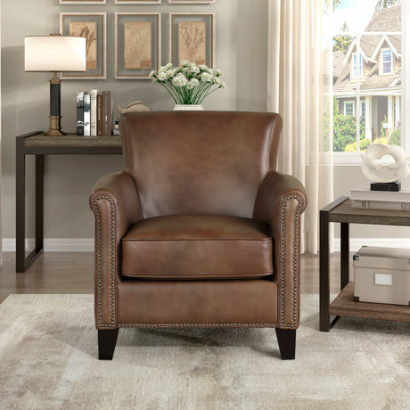 Braintree Brown Accent Chair - Ornate Home