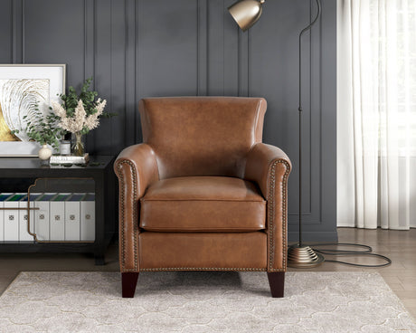 Braintree Brown Accent Chair - Ornate Home