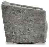 Bramner Charcoal Swivel Accent Chair (Online Special Price) - Ornate Home